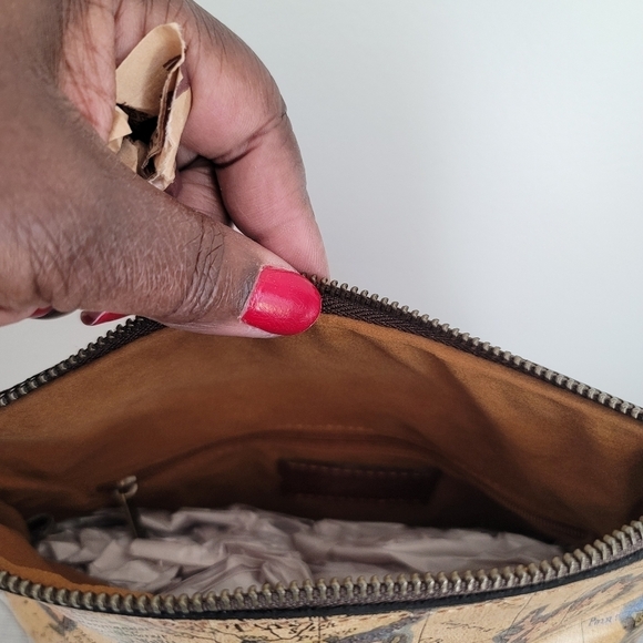 New Patricia Nash Valerie European Map Fold Over Handbag P715414 - Picture 4 of 6